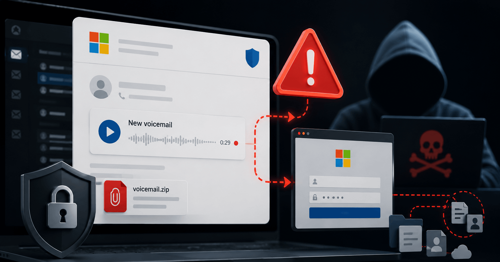 Gefälschte Microsoft-365-E-Mail mit Voicemail-Abspielbutton – Phishing-Warnung BACS 2026